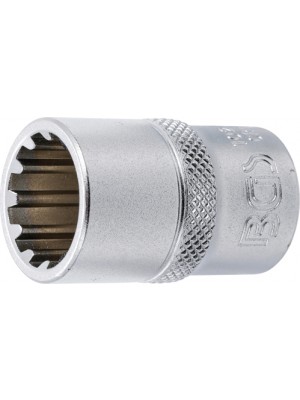 BGS 10216 Steckschlüssel-Einsatz Gear Lock | Antrieb Innenvierkant 12,5 mm (1/2"") | SW 16 mm
