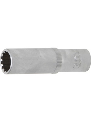 BGS 10352 Steckschlüssel-Einsatz Gear Lock, tief | Antrieb Innenvierkant 10 mm (3/8"") | SW 12 mm
