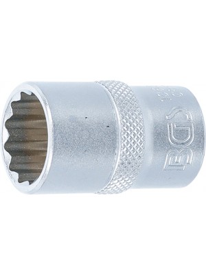 BGS 10637 Steckschlüssel-Einsatz Zwölfkant | Antrieb Innenvierkant 12,5 mm (1/2"") | SW 17 mm