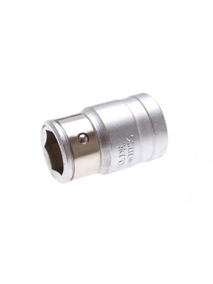 BGS 284 Bit-Adapter mit Haltekugel | Innenvierkant 12,5 mm (1/2"") | Innensechskant 14 mm