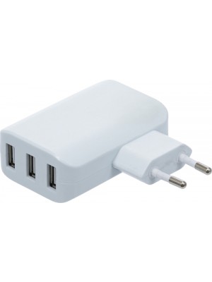 BGS 3377 Universal USB-Ladegerät | 3 USB-Ports | max 3,4 A total max. 2,4 A / USB | 110 - 240 V