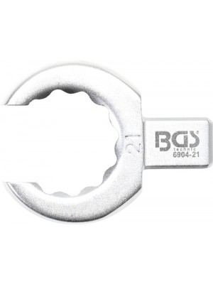 BGS 6904-21 Einsteck-Ringschlüssel | offen | 21 mm | Aufnahme 9 x 12 mm