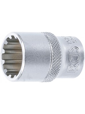 BGS 10218 Steckschlüssel-Einsatz Gear Lock | Antrieb Innenvierkant 12,5 mm (1/2"") | SW 18 mm
