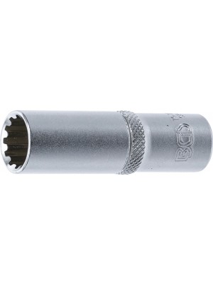BGS 10353 Steckschlüssel-Einsatz Gear Lock, tief | Antrieb Innenvierkant 10 mm (3/8"") | SW 13 mm