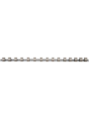 BGS 2540 Aufsteckschiene mit 15 Clips | 12,5 mm (1/2"")
