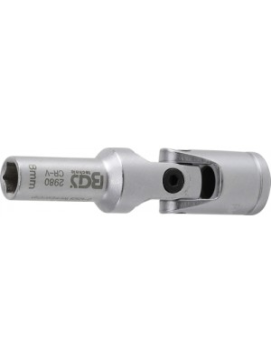 BGS 2980 Glühkerzen-Gelenk-Einsatz Sechskant | Antrieb Innenvierkant 10 mm (3/8"") | SW 8 mm
