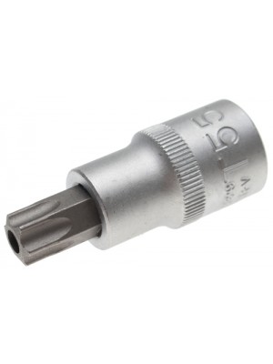 BGS 4329 Bit-Einsatz | Antrieb Innenvierkant 12,5 mm (1/2"") | T-Profil (für Torx) mit Bohrung T55