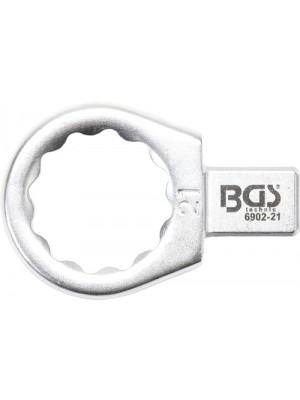 BGS 6902-21 Einsteck-Ringschlüssel | 21 mm | Aufnahme 9 x 12 mm