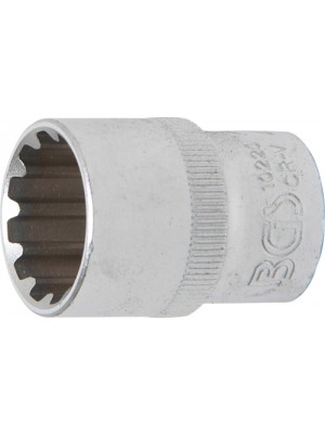 BGS 10220 Steckschlüssel-Einsatz Gear Lock | Antrieb Innenvierkant 12,5 mm (1/2"") | SW 20 mm