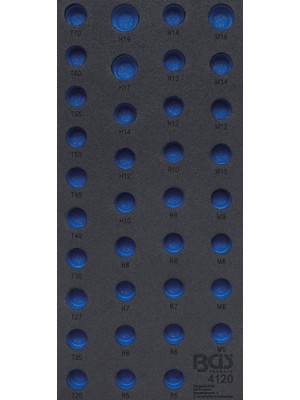 BGS 4120-1 Werkstattwageneinlage 1/3 | leer | für Art. 4120