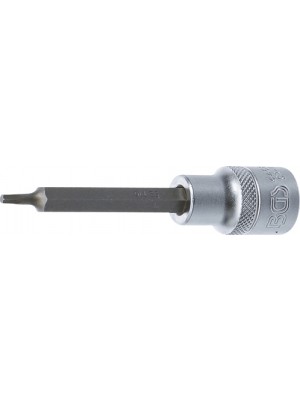 BGS 4468 Bit-Einsatz | Länge 100 mm | Antrieb Innenvierkant 12,5 mm (1/2"") | T-Profil (für Torx) T15