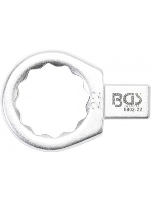 BGS 6902-22 Einsteck-Ringschlüssel | 22 mm | Aufnahme 9 x 12 mm