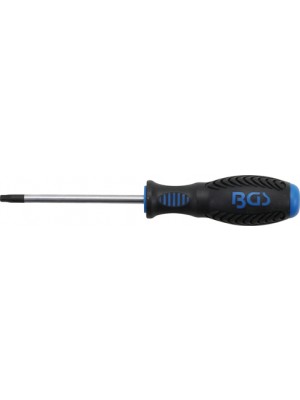 BGS 7849-T30 Schraubendreher | T-Profil (für Torx) mit Bohrung T30 | Klingenlänge 100 mm