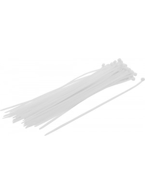 BGS 80772 Kabelbinder-Sortiment | weiß | 4,8 x 300 mm | 50-tlg.