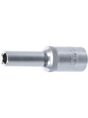 BGS 9355 Steckschlüssel-Einsatz Sechskant, tief | Antrieb Innenvierkant 12,5 mm (1/2"") | SW 8 mm