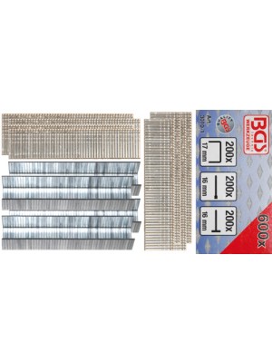 BGS 3010-1 Klammer-, Bolzen und Nagel-Sortiment | 600-tlg.