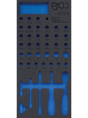 BGS 4054-1 Werkstattwageneinlage 1/3 | leer | für Art. 4054