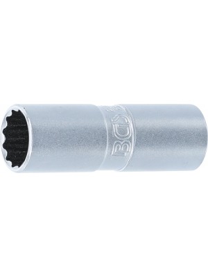 BGS 2385 Zündkerzen-Einsatz mit Haltegummi, Zwölfkant | Antrieb Innenvierkant 12,5 mm (1/2"") | SW 16 mm