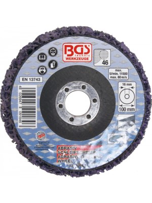 BGS Abrasiv-Schleifscheibe | schwarz | Ø 100 mm | Aufnahmebohrung 16 mm