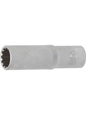 BGS 10255 Steckschlüssel-Einsatz Gear Lock, tief | Antrieb Innenvierkant 12,5 mm (1/2"") | SW 15 mm