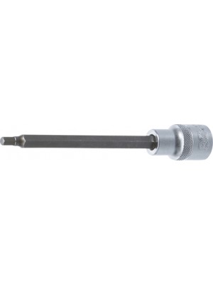 BGS 4270 Bit-Einsatz | Länge 140 mm | Antrieb Innenvierkant 12,5 mm (1/2"") | Innensechskant 5 mm