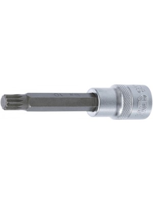 BGS 4362 Bit-Einsatz | Länge 100 mm | Antrieb Innenvierkant 12,5 mm (1/2"") | Innenvielzahn (für XZN) M10