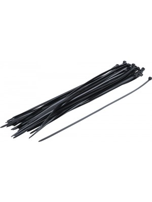 BGS 80877 Kabelbinder-Sortiment | schwarz | 4,5 x 350 mm | 50-tlg.