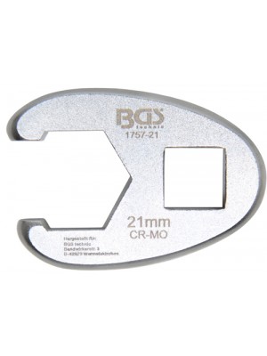 BGS 1757-21 Hahnenfußschlüssel | Antrieb Innenvierkant 12,5 mm (1/2"") | SW 21 mm