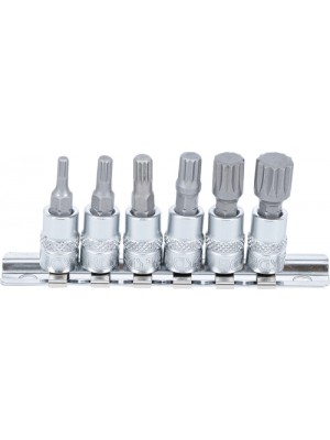 BGS 2162 Bit-Einsatz-Satz | Antrieb Innenvierkant 6,3 mm (1/4"") | Innenvielzahn (für XZN) M4 - M12 | 6-tlg.