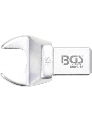 BGS 6901-15 Einsteck-Maulschlüssel | 15 mm | Aufnahme 14 x 18 mm