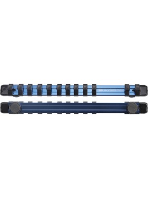 BGS 9343 Halteschiene für 12 Steckschlüssel-Einsätze | magnetisch | für Antrieb 10 mm (3/8"")