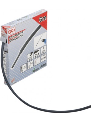 BGS 6848 Schrumpfschlauch-Box | schwarz | Ø 5 mm | 6 m