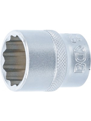 BGS 10643 Steckschlüssel-Einsatz Zwölfkant | Antrieb Innenvierkant 12,5 mm (1/2"") | SW 23 mm