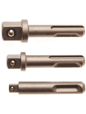 BGS 8214 Adapter-Satz | SDS - Außenvierkant 6,3 mm (1/4""), 10 mm (3/8""), 12,5 mm (1/2"") | 3-tlg.