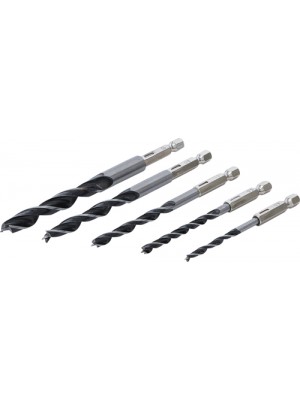 BGS 50799 Holzbohrer-Satz | 4 - 10 mm | Sechskantantrieb | 5-tlg.