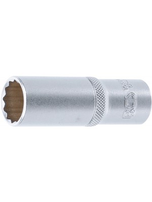 BGS 10686 Steckschlüssel-Einsatz Zwölfkant, tief | Antrieb Innenvierkant 12,5 mm (1/2"") | SW 19 mm