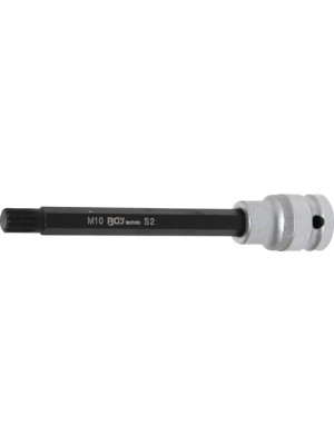 BGS 5009 Bit-Einsatz | Länge 140 mm | Antrieb Innenvierkant 12,5 mm (1/2"") | Innenvielzahn (für XZN) M10