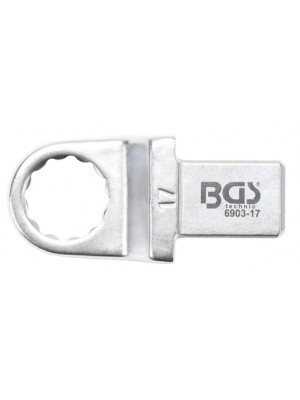 BGS 6903-17 Einsteck-Ringschlüssel | 17 mm | Aufnahme 14 x 18 mm