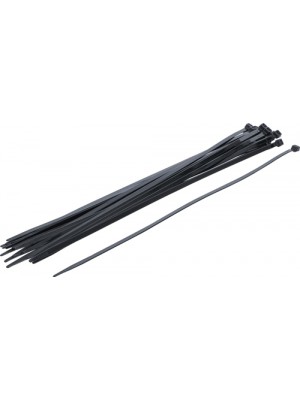 BGS 80879 Kabelbinder-Sortiment | schwarz | 7,6 x 500 mm | 20-tlg.