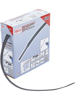 BGS 6852 Schrumpfschlauch-Box | schwarz | Ø 8 mm | 5 m