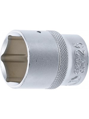 BGS 2926 Steckschlüssel-Einsatz Sechskant | Antrieb Innenvierkant 12,5 mm (1/2"") | SW 26 mm