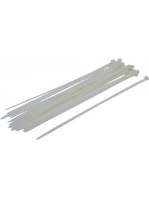 BGS 80774 Kabelbinder-Sortiment | weiß | 8,0 x 400 mm | 30-tlg.