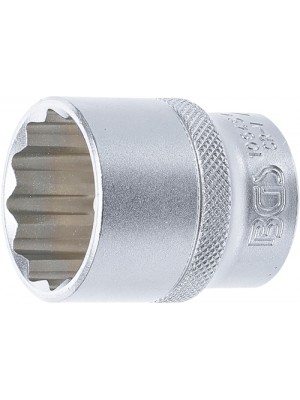 BGS 10645 Steckschlüssel-Einsatz Zwölfkant | Antrieb Innenvierkant 12,5 mm (1/2"") | SW 27 mm