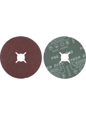 BGS 42027 Fiber-Schleifscheiben-Satz | Körnung 60 | Aluminiumoxid | 10-tlg.