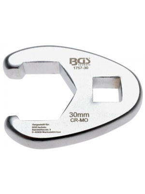 BGS 1757-30 Hahnenfußschlüssel | Antrieb Innenvierkant 12,5 mm (1/2"") | SW 30 mm
