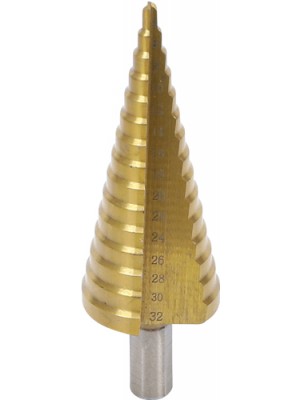 BGS 1619 Stufenbohrer | titannitriert | Ø 4 - 32 mm