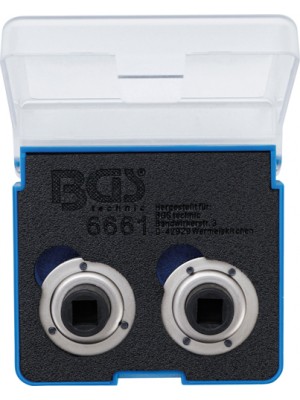 BGS 6661 Bremskolben-Rückstelladapter-Satz | universal | mit 2 & 3 Stiften | 2-tlg.