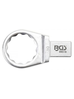 BGS 6903-30 Einsteck-Ringschlüssel | 30 mm | Aufnahme 14 x 18 mm