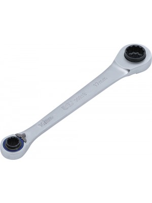 BGS 30818 Ratschen-Ringschlüssel ""4 in 1"" | SW 10 x 12, 14 x 17 mm