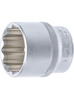 BGS 10647 Steckschlüssel-Einsatz Zwölfkant | Antrieb Innenvierkant 12,5 mm (1/2"") | SW 32 mm